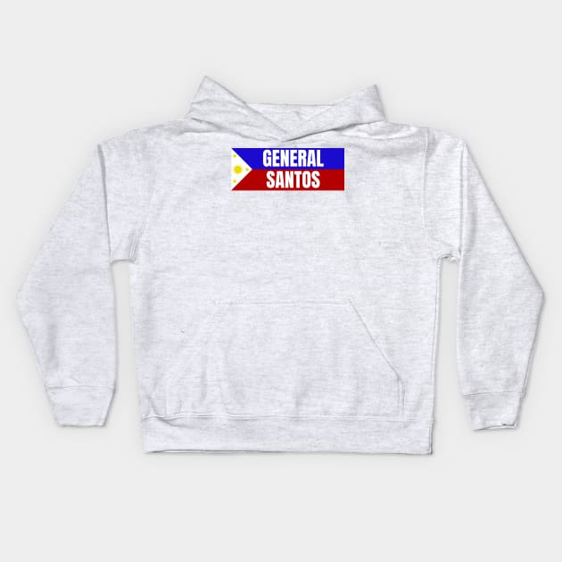 General Santos City in Philippines Flag Kids Hoodie by aybe7elf